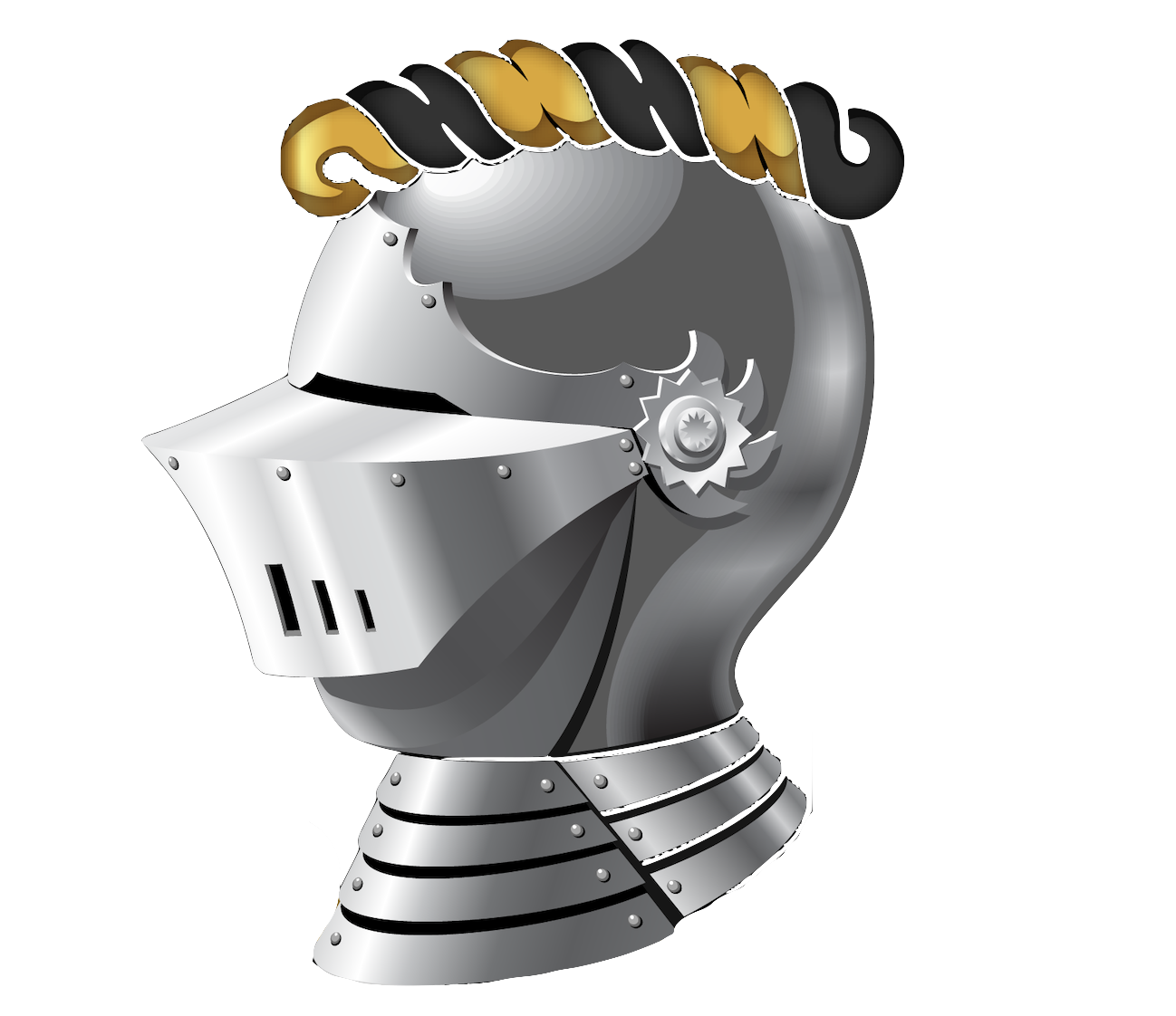Helmet and black-and-gold torse from the Joseph Williams family emblem